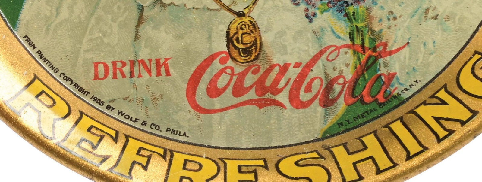 1906 COCA-COLA TIP TRAY - 3