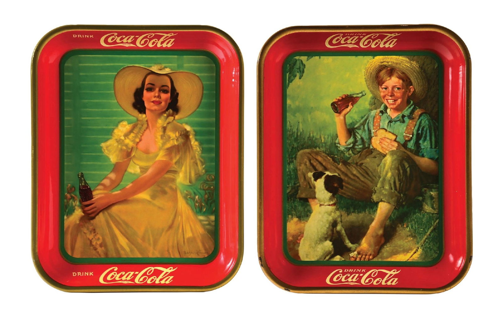 COLLECTION OF 2: COCA-COLA SERVING TRAYS (1 of 4)