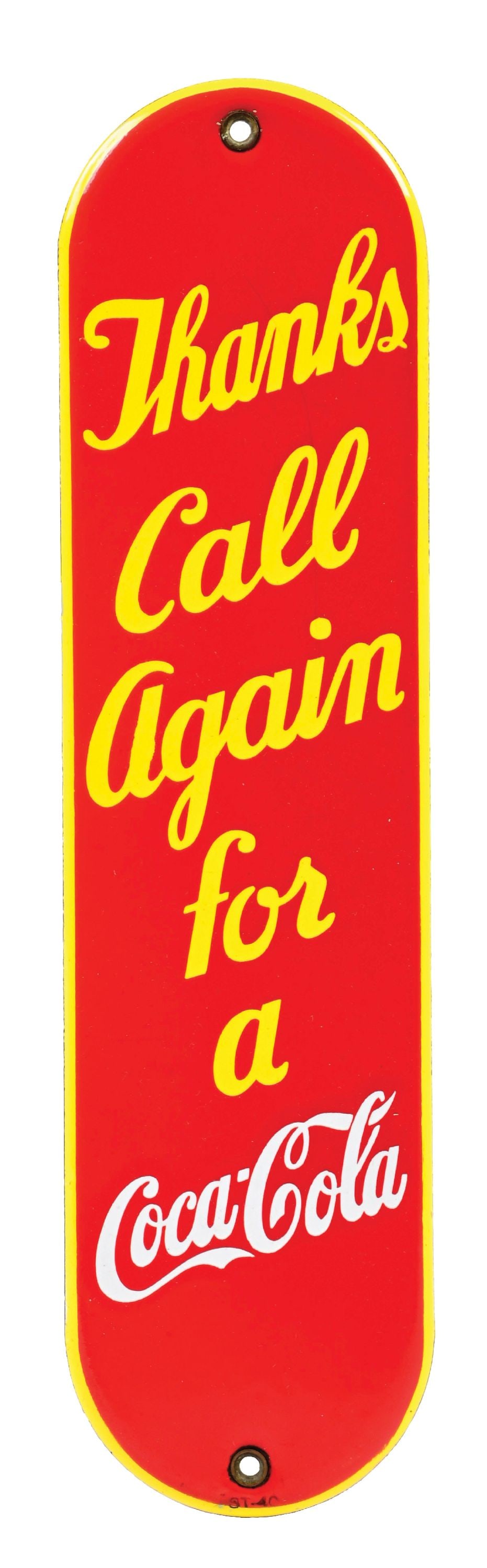 COCA-COLA PALM PRESS SIGN (1 of 3)
