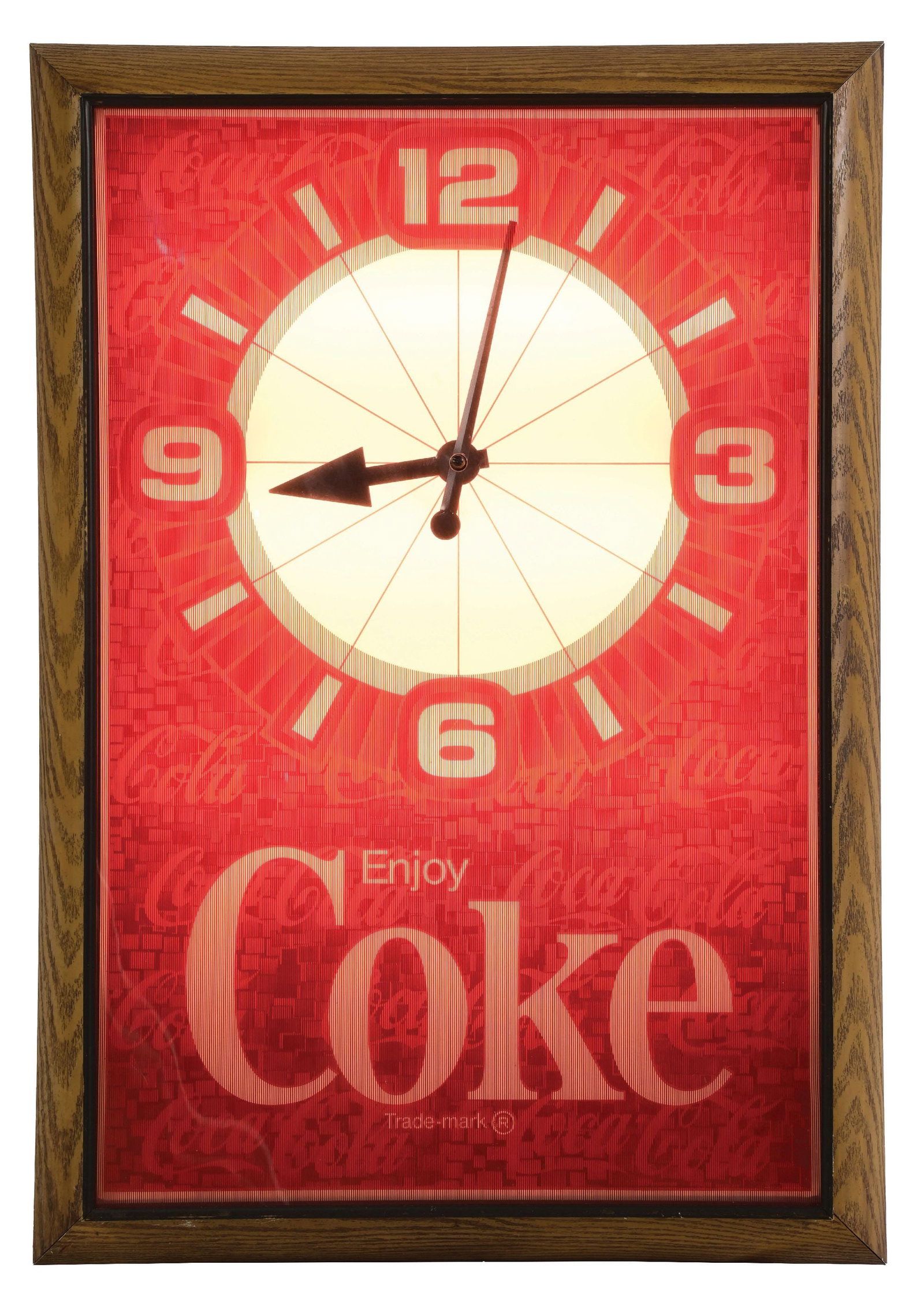 COCA-COLA ELECTRIC WALL CLOCK - 2