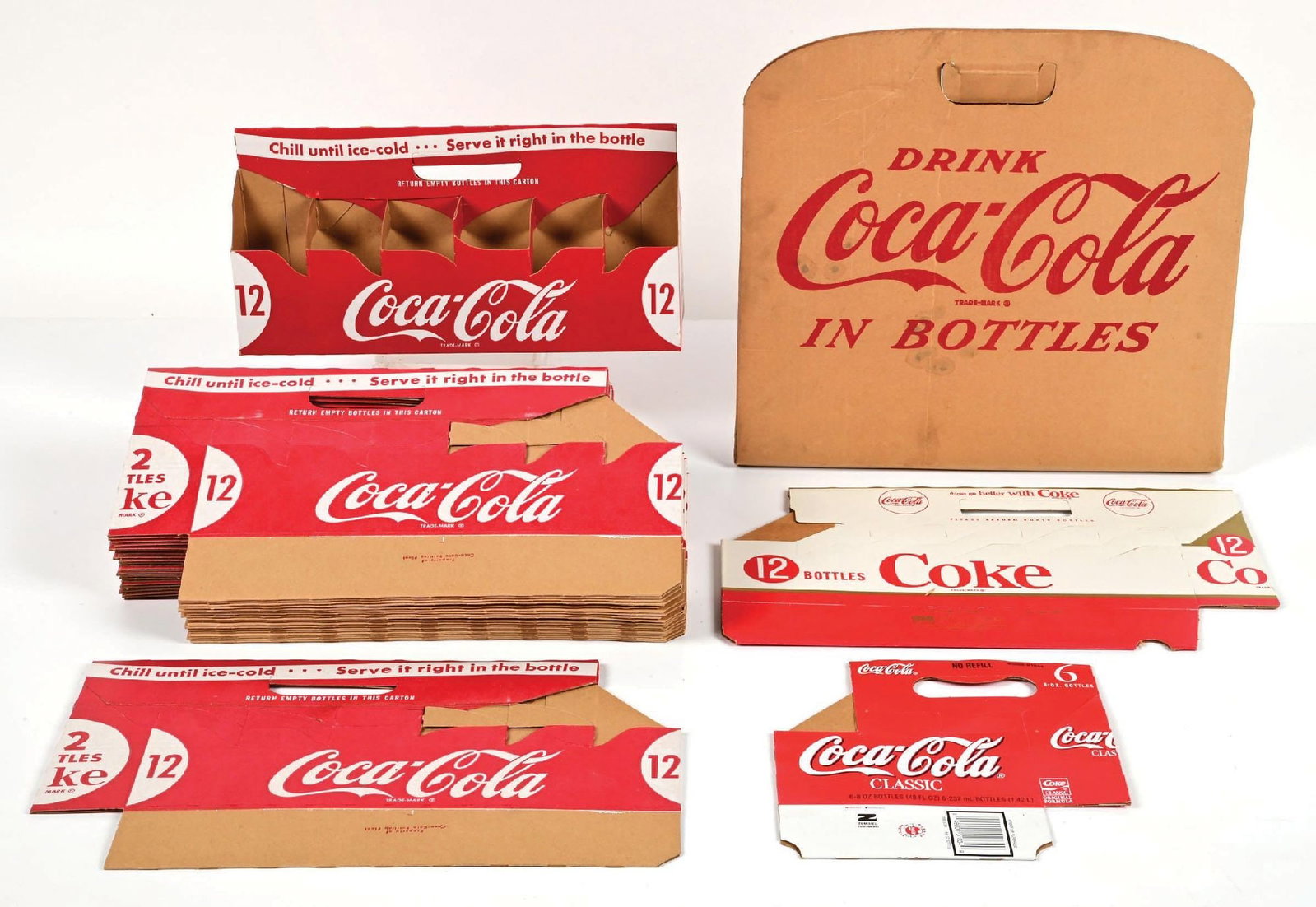 COLLECTION OF COCA-COLA CARRIERS AND STADIUM SEAT (1 of 1)