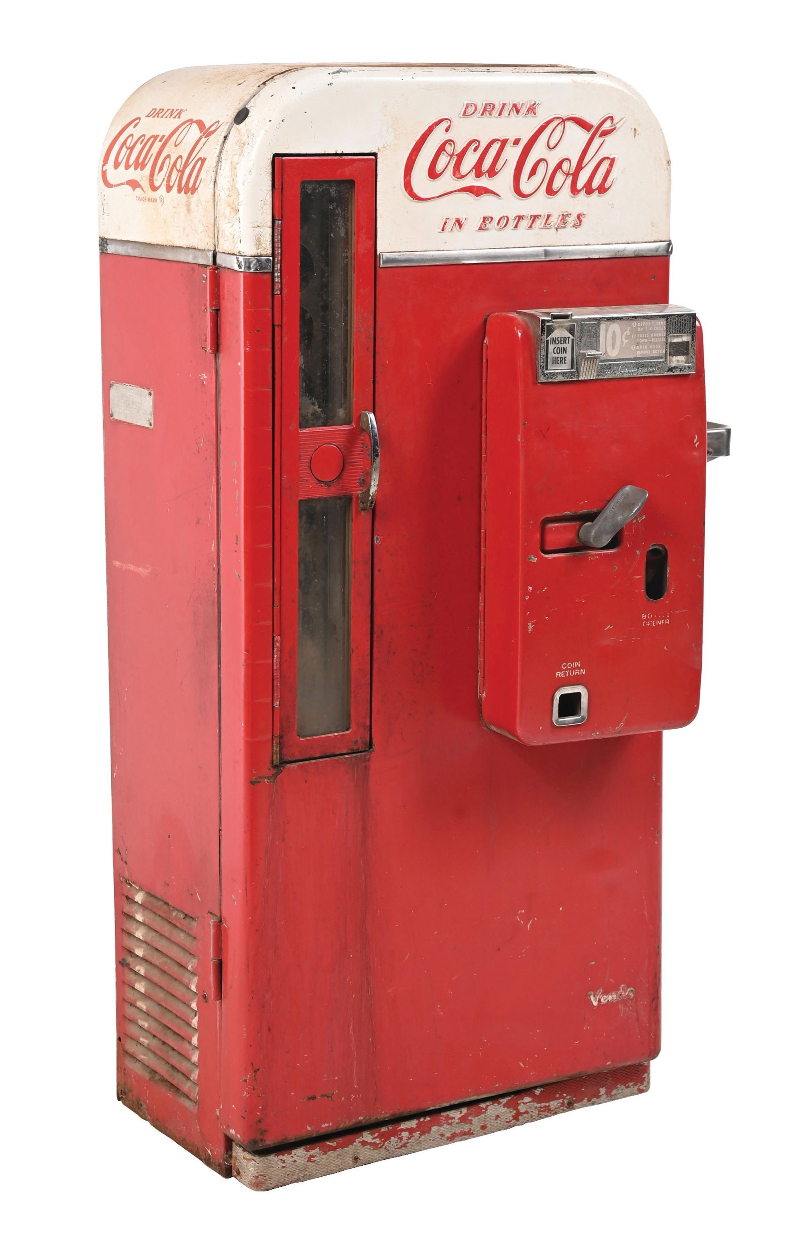 VENDO MODEL #81 COCA COLA VENDING MACHINE W/ WATER FOUNTAIN ATTACHMENT (1 of 6)