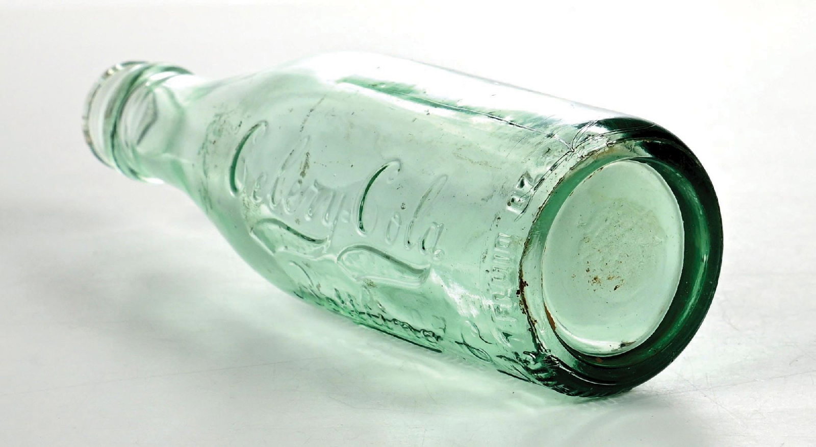 CELERY COLA LYNCHBURG VA AQUA SCRIPT BOTTLE - 5