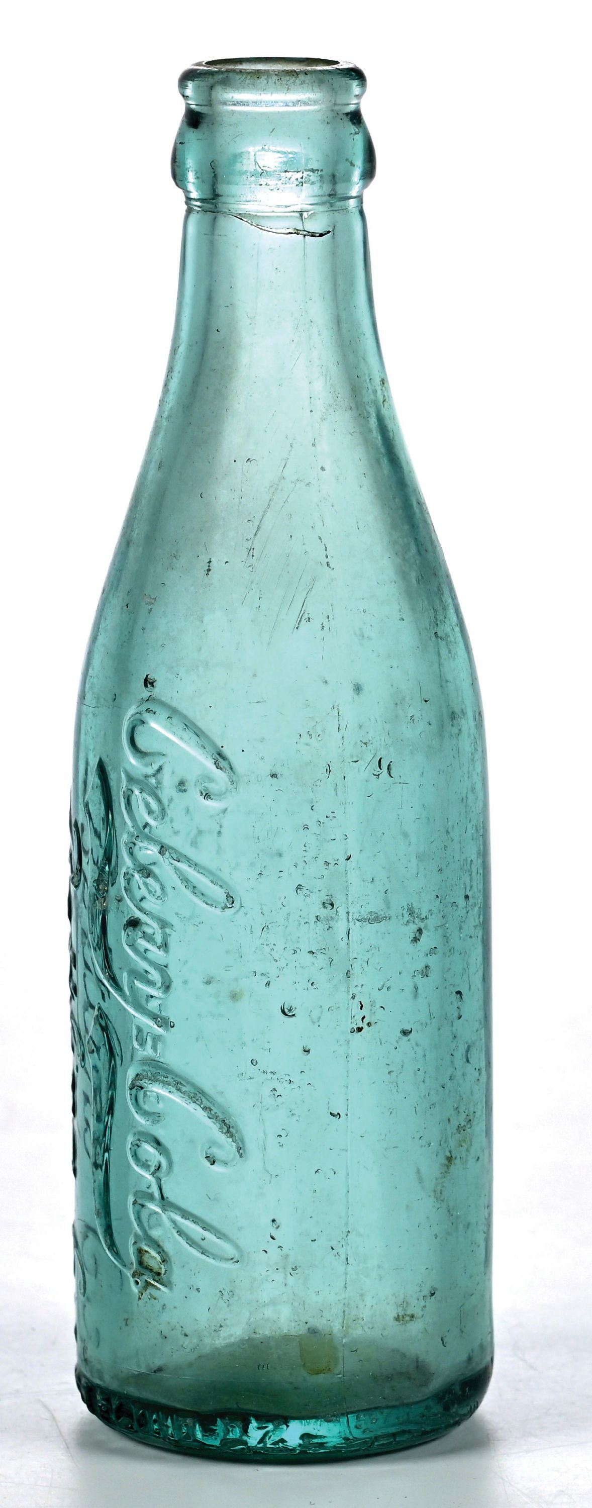 CELERY-COLA DANVILLE, VA AQUA SCRIPT BOTTLE - 4