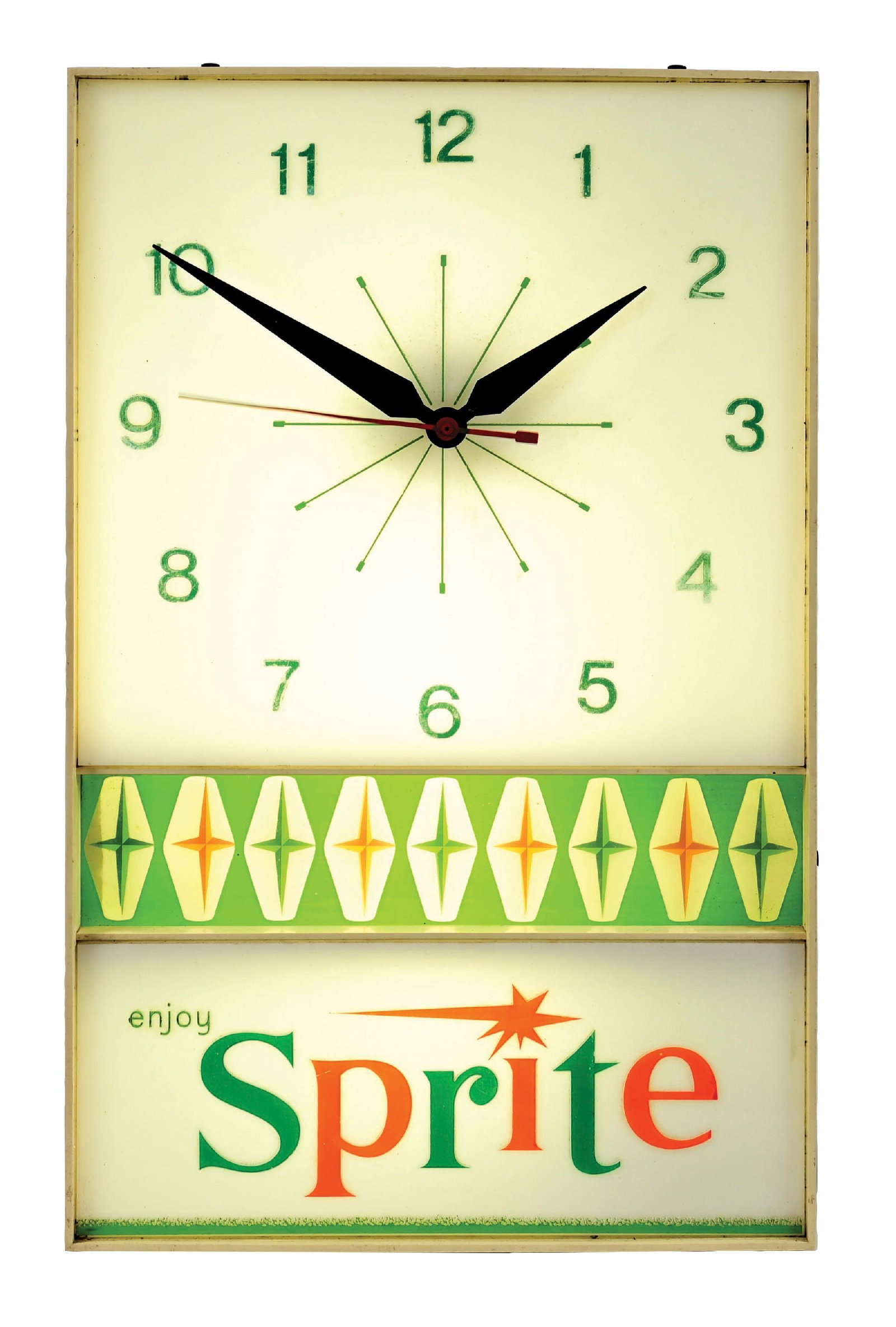 NEON PRODUCTS SPRITE SODA POP WALL CLOCK (1 of 3)