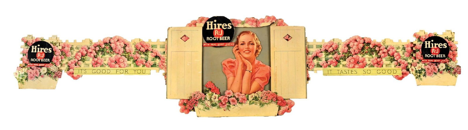 HIRES ROOT BEER 5-PIECE BACK BAR FESTOON (1 of 5)