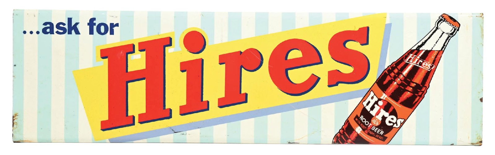 HIRES ROOT BEER TIN DOOR PUSH SIGN (1 of 4)