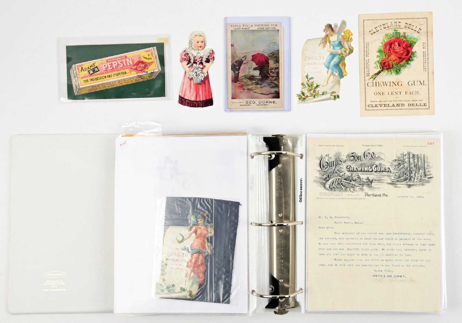 3-RING BINDER OF ASSORTED CHEWING GUM EPHEMERA (1 of 6)