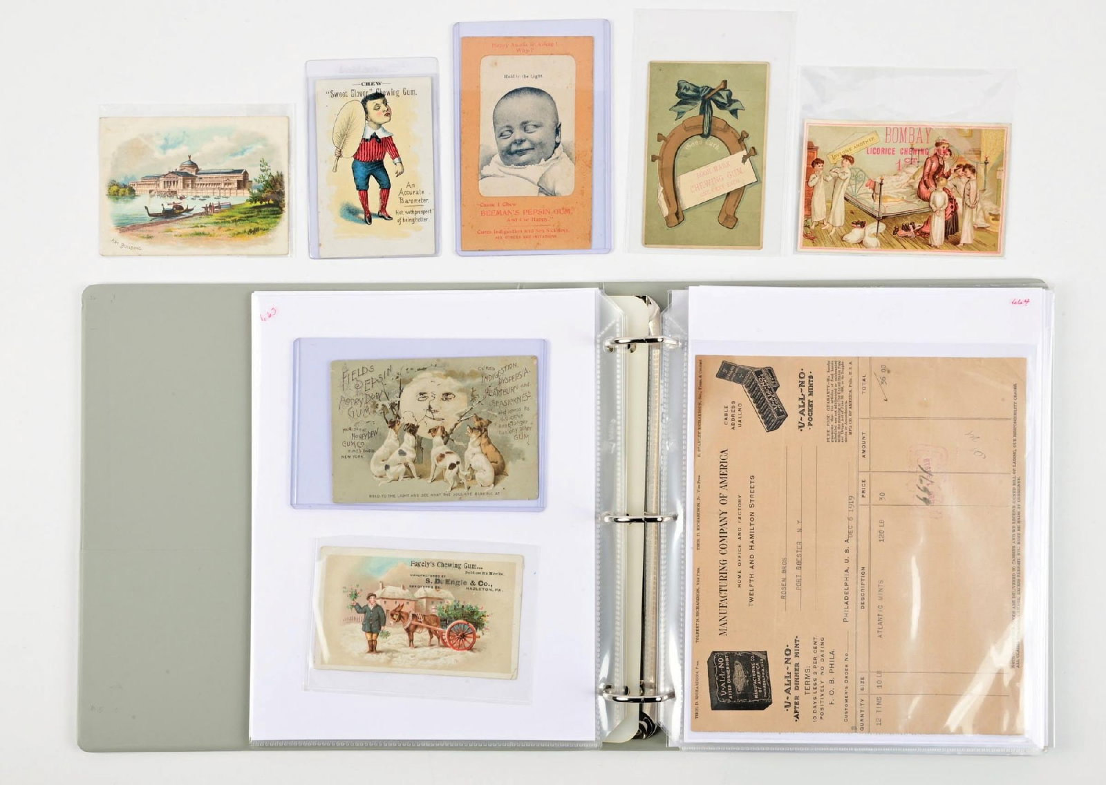 3-RING BINDER OF ASSORTED CHEWING GUM EPHEMERA (1 of 6)