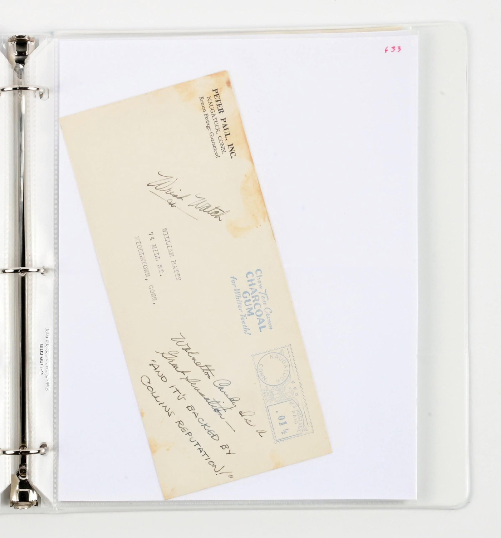 3-RING BINDER OF ASSORTED CHEWING GUM EPHEMERA - 4
