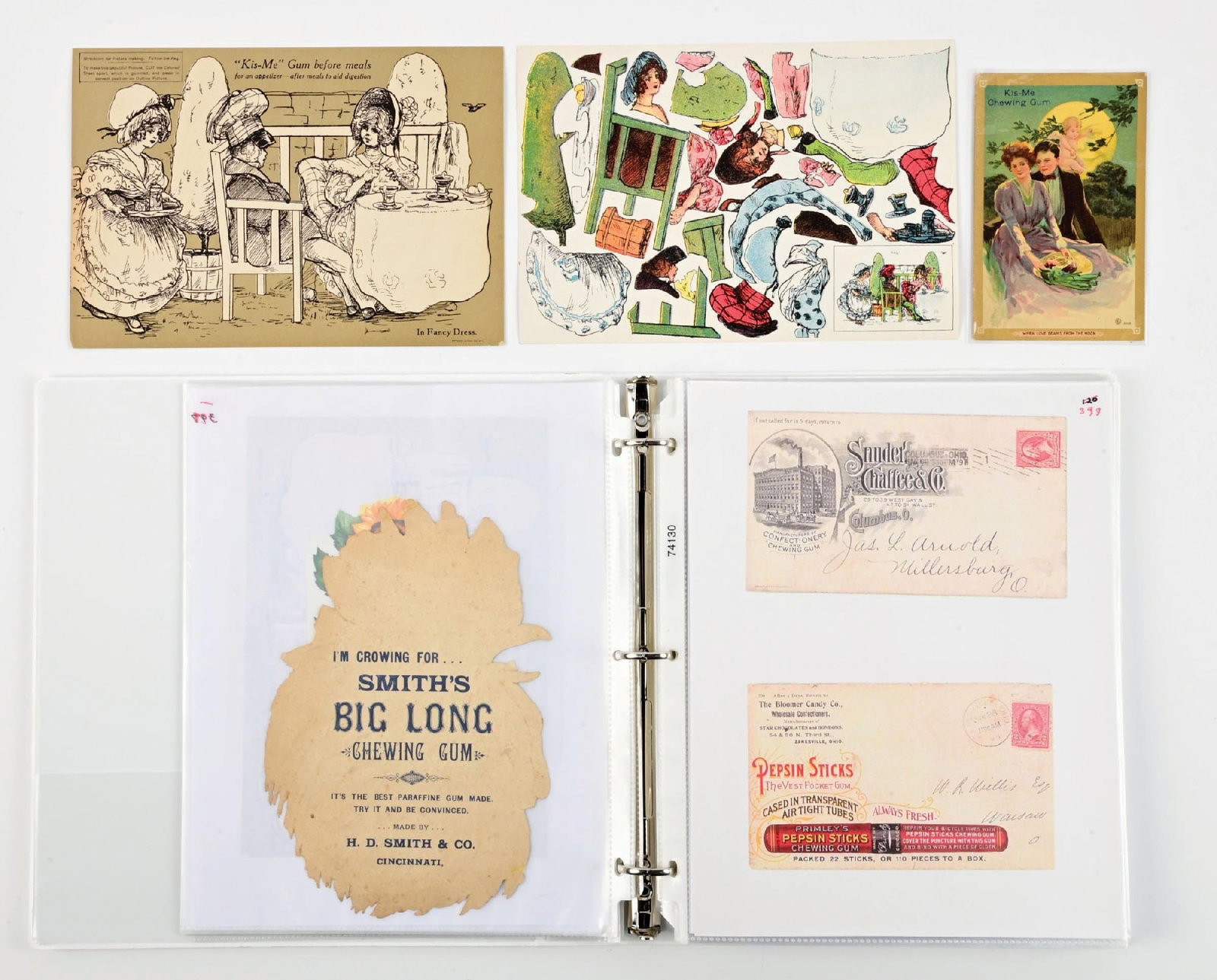 3-RING BINDER OF ASSORTED CHEWING GUM EPHEMERA (1 of 6)