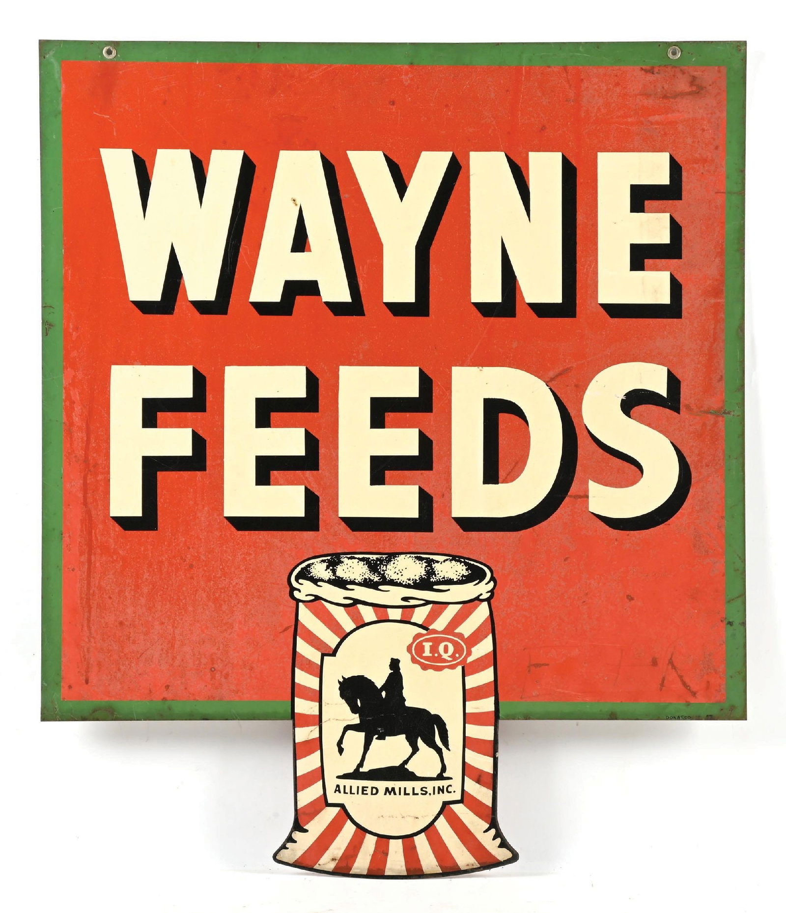 WAYNE FEEDS TIN SIGN - 2
