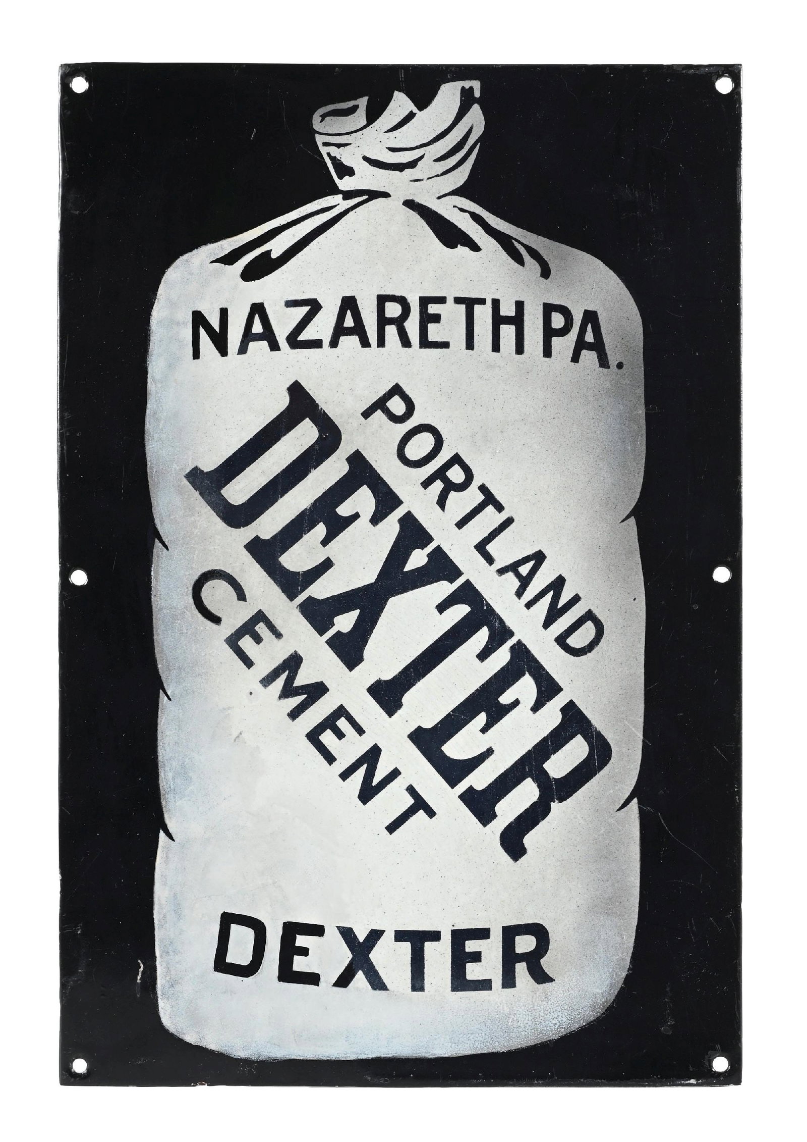 DEXTER PORTLAND CEMENT PORCELAIN SIGN (1 of 2)
