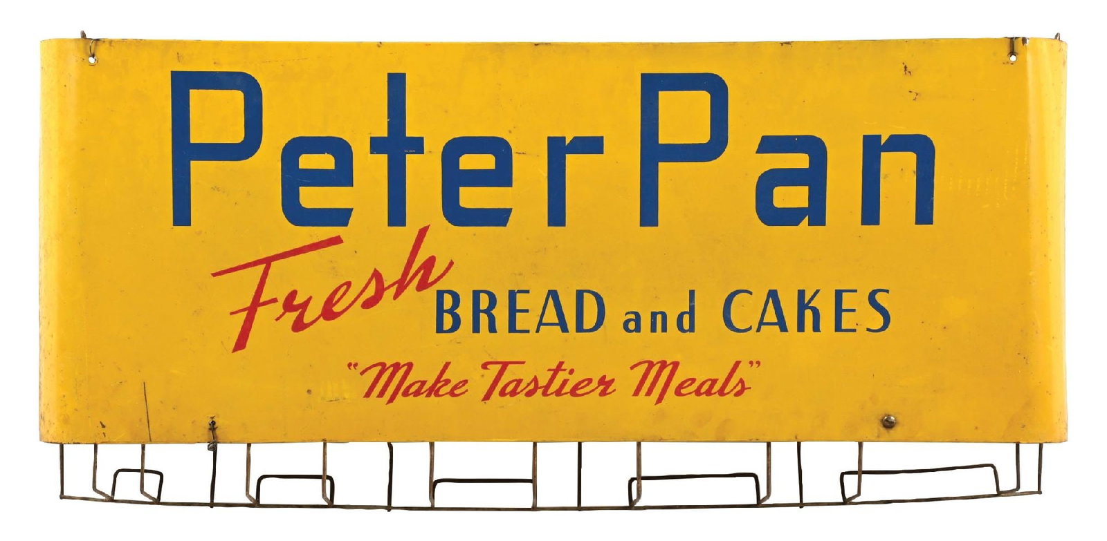 PETER PAN BREAD & CAKES TIN STORE DISPLAY BAG HOLDER (1 of 2)