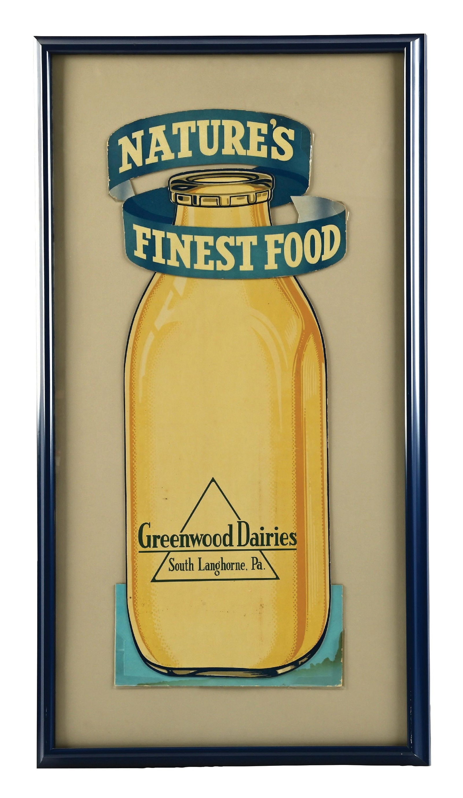 NATURES FINEST FOOD SIGN BY GREENWOOD DAIRIES (1 of 2)