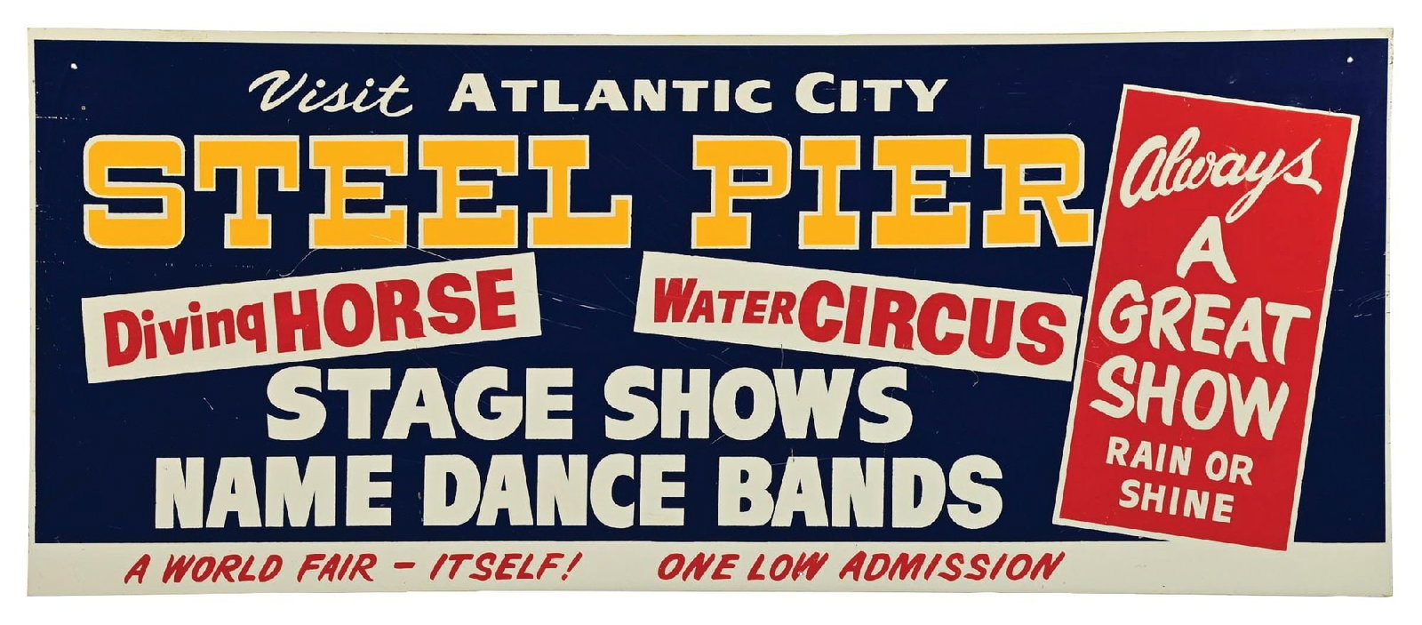 ATLANTIC CITY STEEL PIPER STAGE SHOWS SIGN (1 of 2)