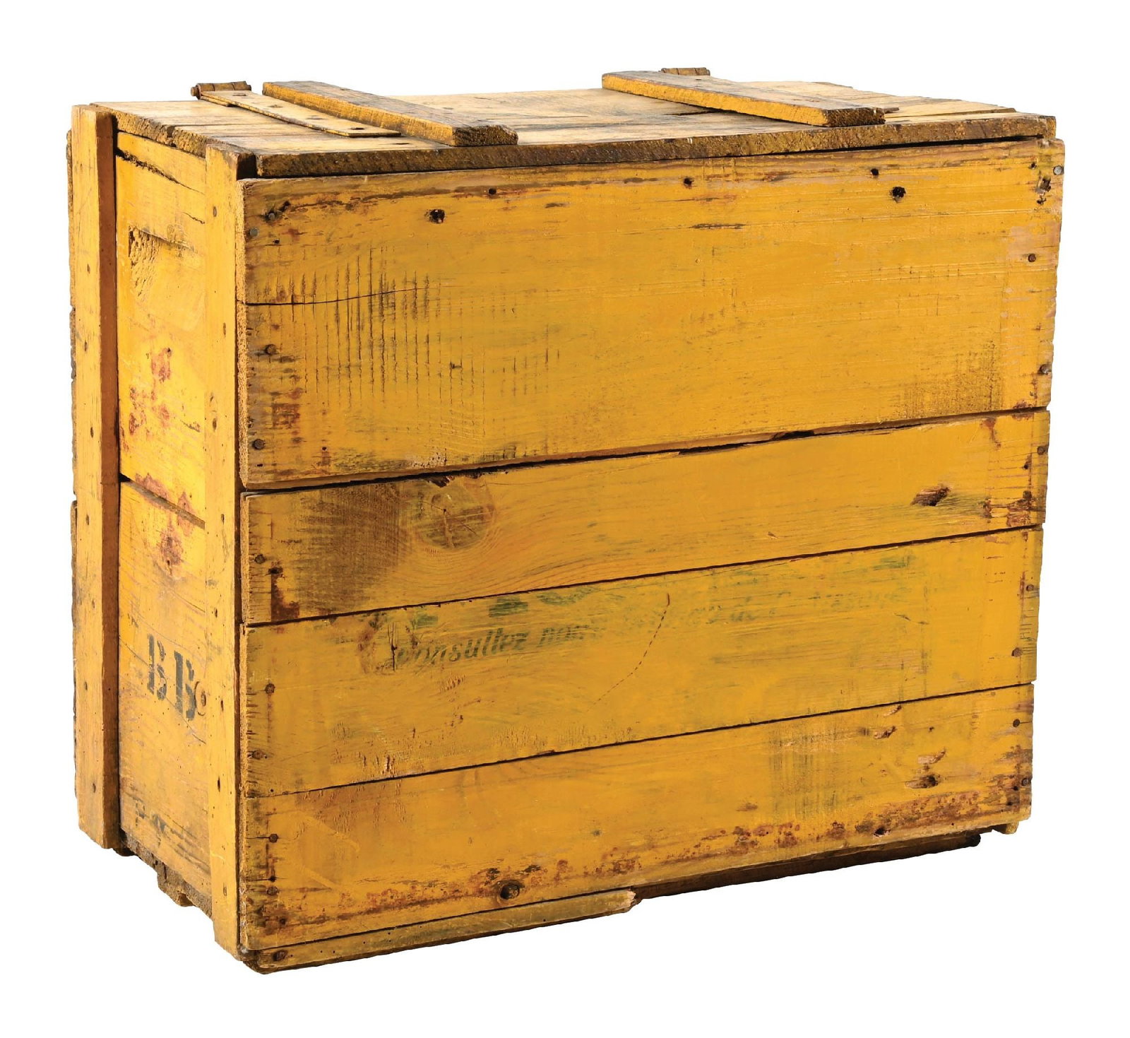 ORIGINAL SHELL MOTOR OIL WOODEN SHIPPING CRATE WITH LID (1 of 4)
