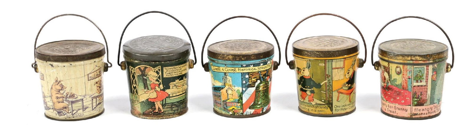COLLECTION OF 5: SMALL FORMAT CANDY TINS (1 of 2)