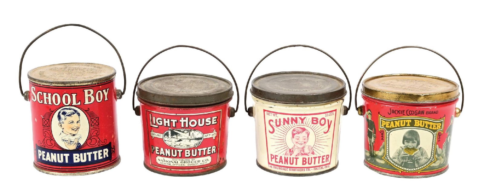 COLLECTION OF 4: ASSORTED PEANUT BUTTER TINS (1 of 2)