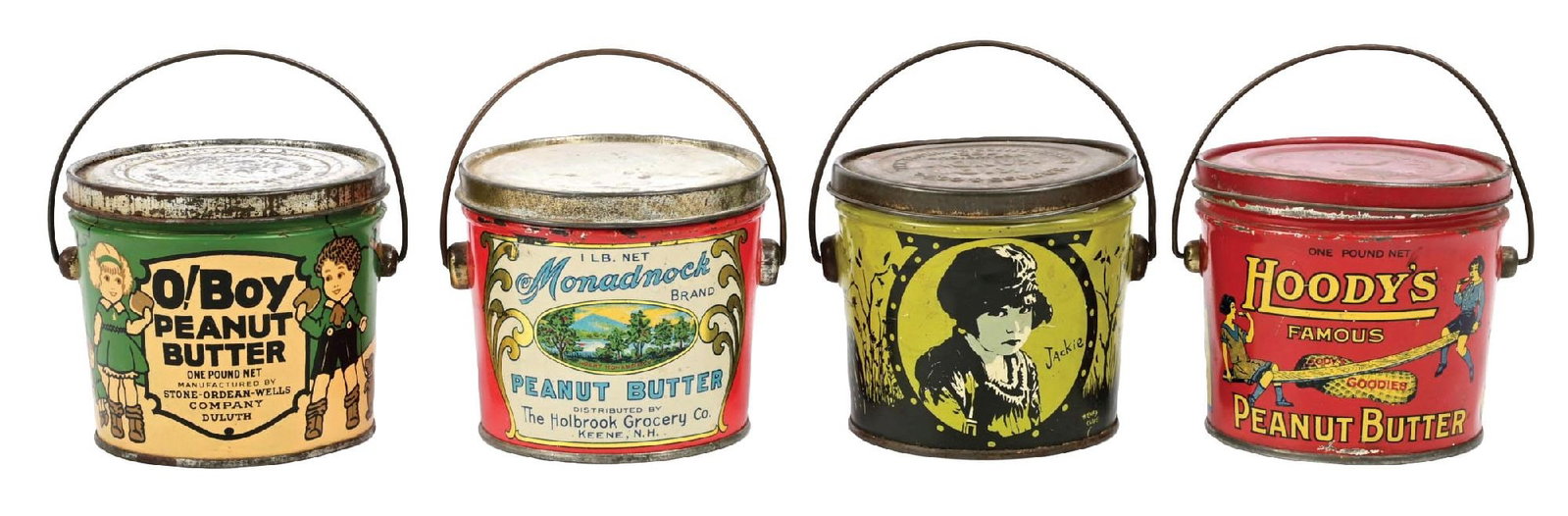 COLLECTION OF 4: ASSORTED PEANUT BUTTER TINS (1 of 2)