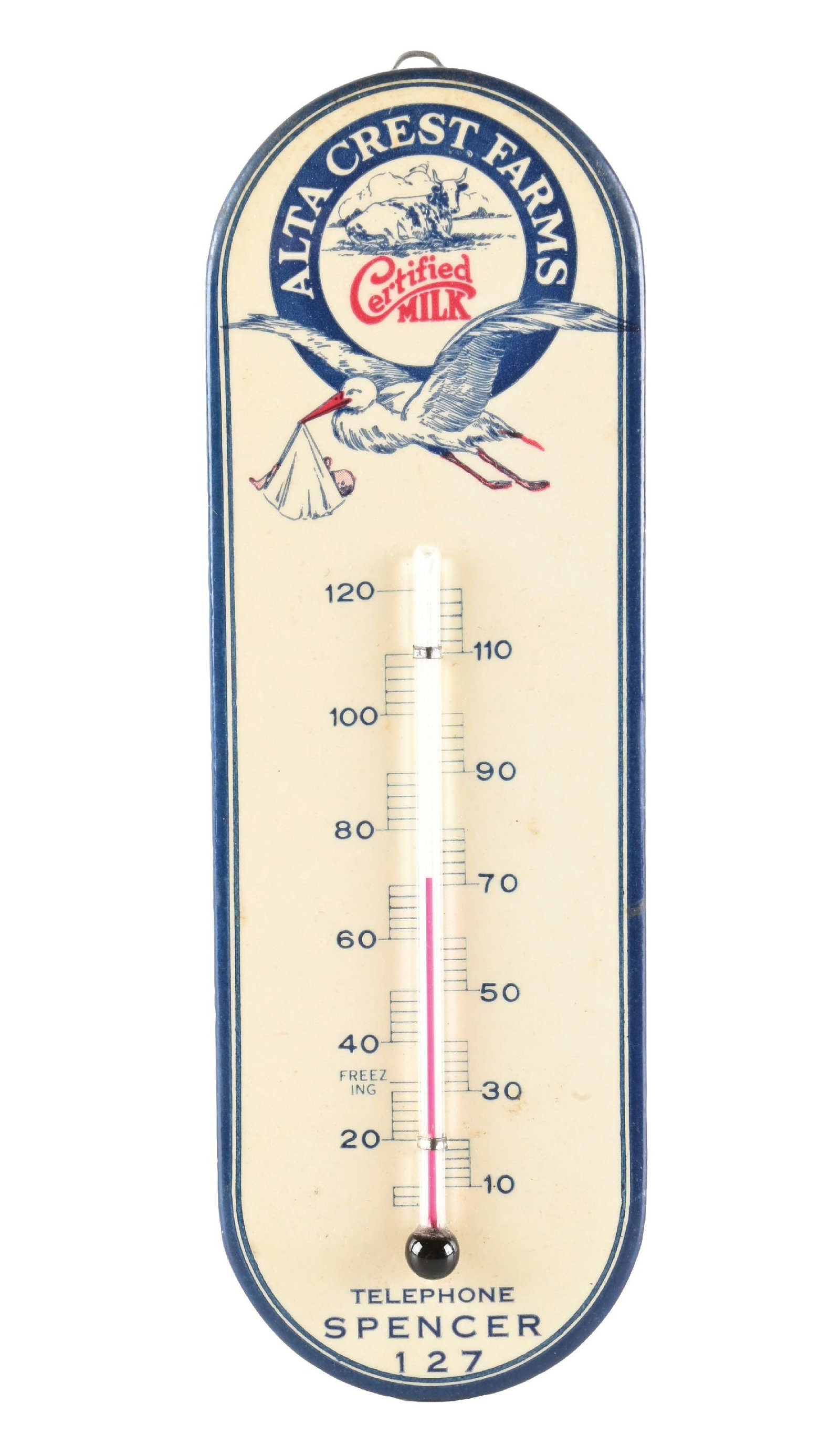 ALTA CREST FARMS CERTIFIED ADVERTISING THERMOMETER (1 of 3)