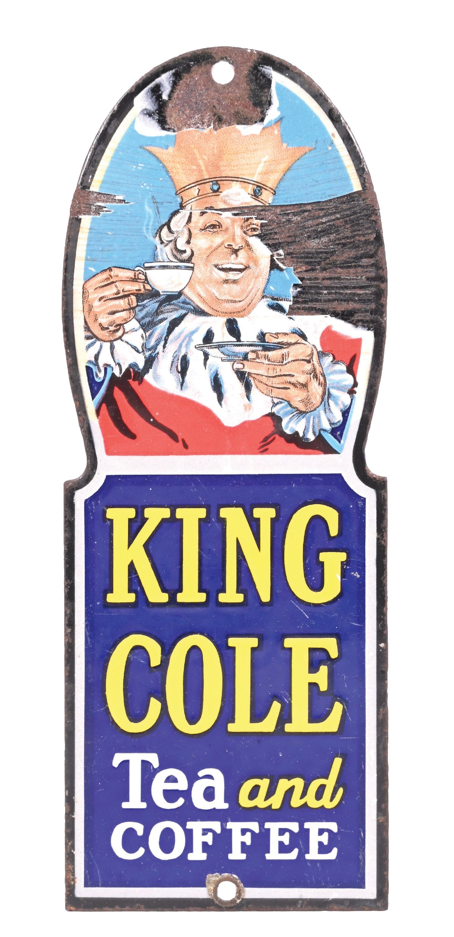 KING COLE TEA AND COFFEE PORCELAIN SIGN (1 of 2)