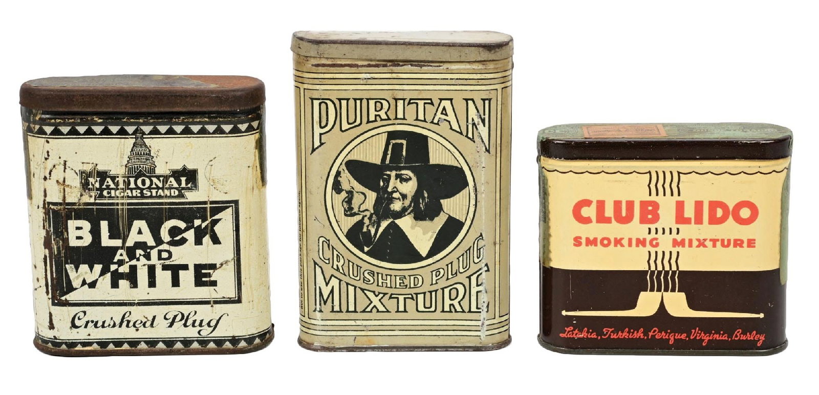 COLLECTION OF 3: POCKET TOBACCO TINS (1 of 2)