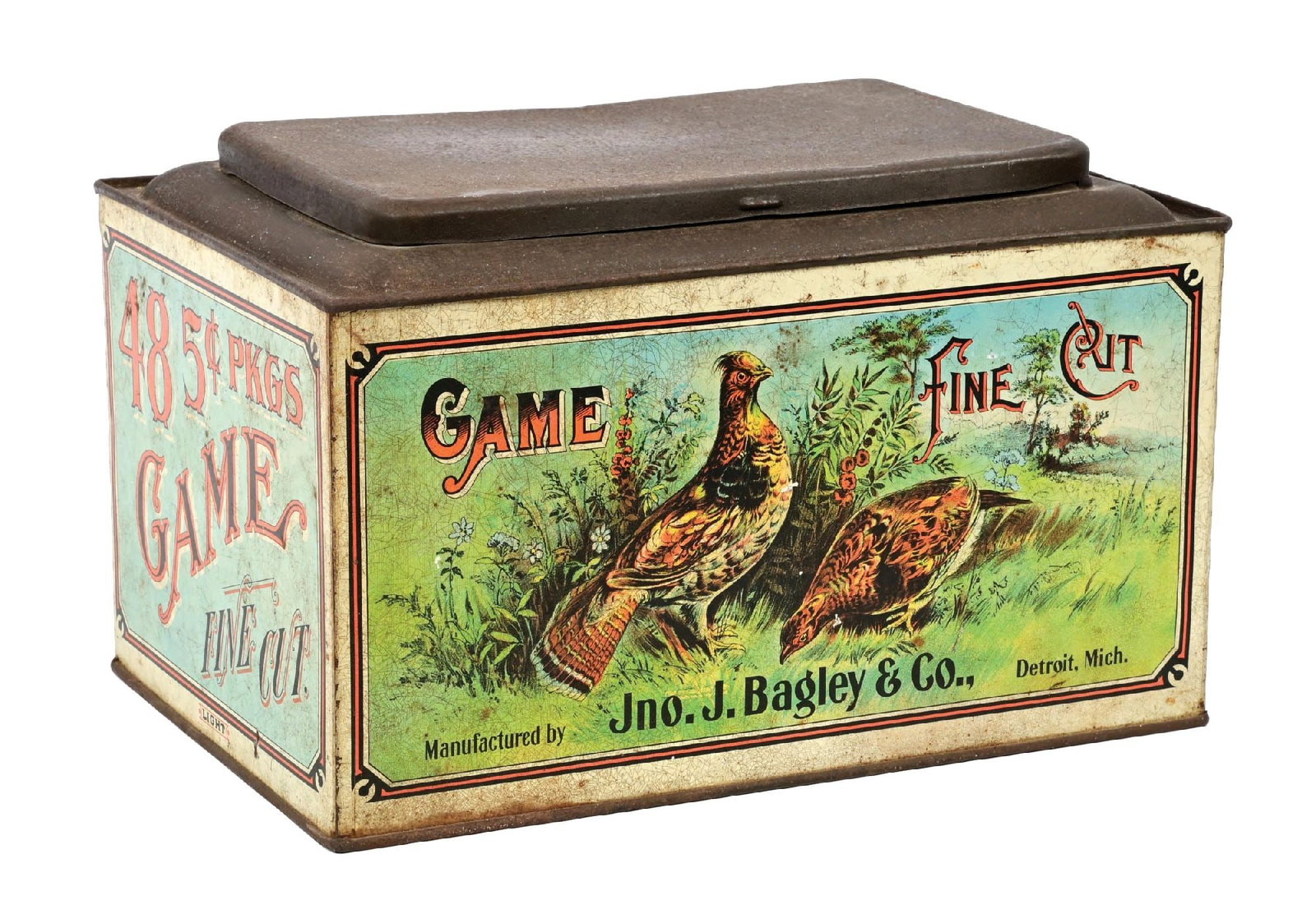J. BAGLEY & CO. FINE CUT TOBACCO COUNTER TIN (1 of 4)