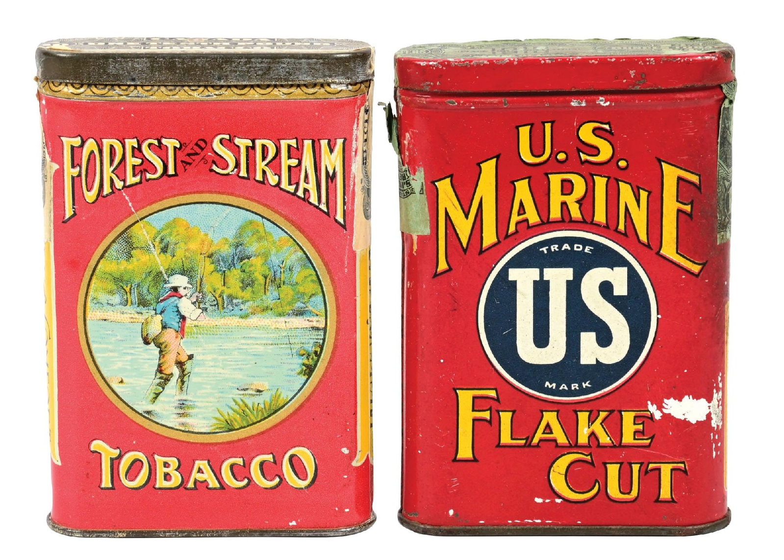 PAIR OF POCKET TOBACCO TINS (1 of 2)