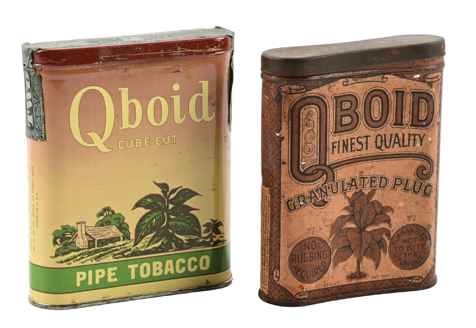 PAIR OF POCKET TOBACCO TINS (1 of 4)
