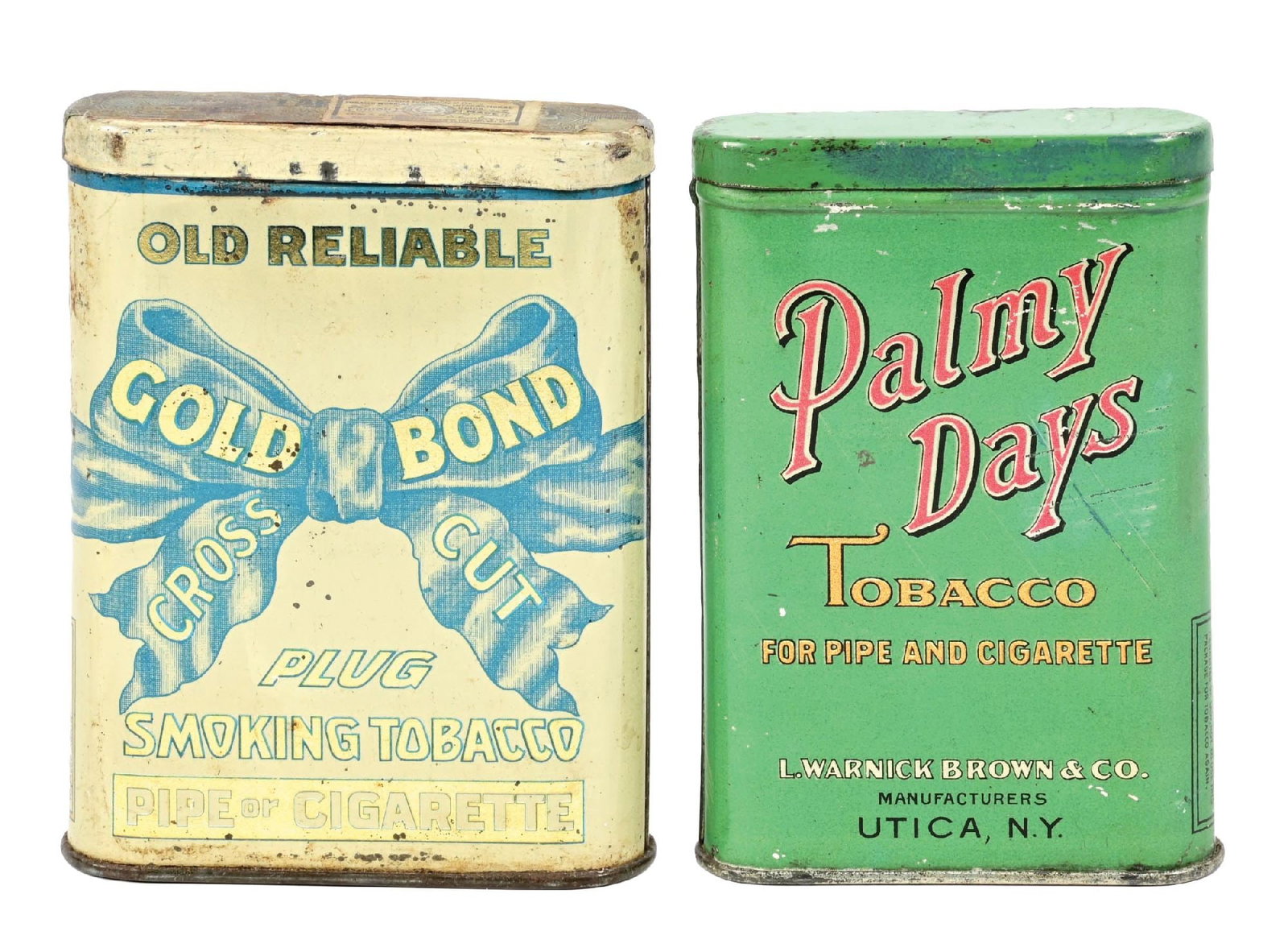 PAIR OF POCKET TOBACCO TINS (1 of 2)