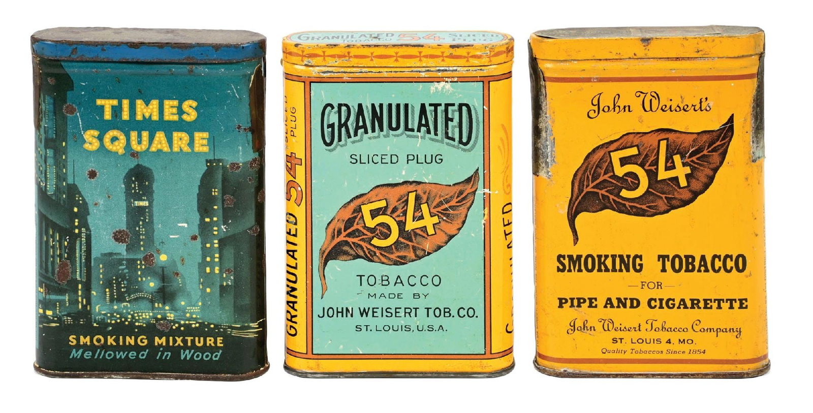 COLLECTION OF 3: POCKET TOBACCO TINS (1 of 2)