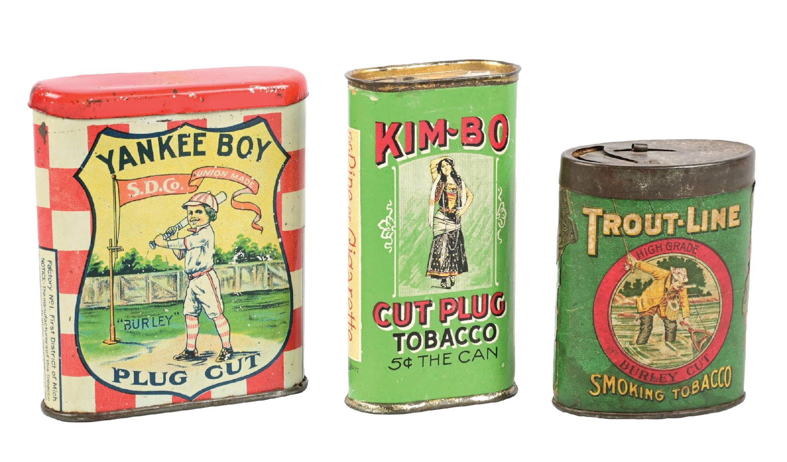 COLLECTION OF 3: POCKET TOBACCO TINS (1 of 4)