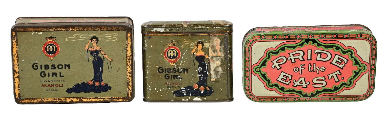 COLLECTION OF 3: POCKET TOBACCO TINS (1 of 3)