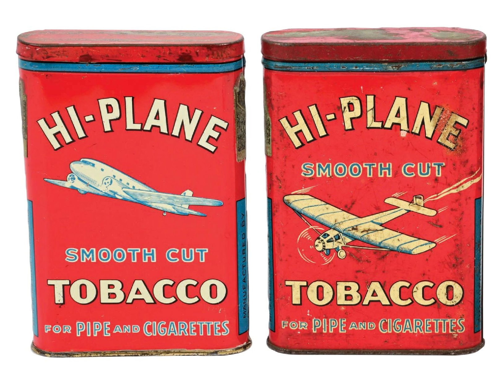 COLLECTION OF 2: HI-PLANE TOBACCO TINS (1 of 2)