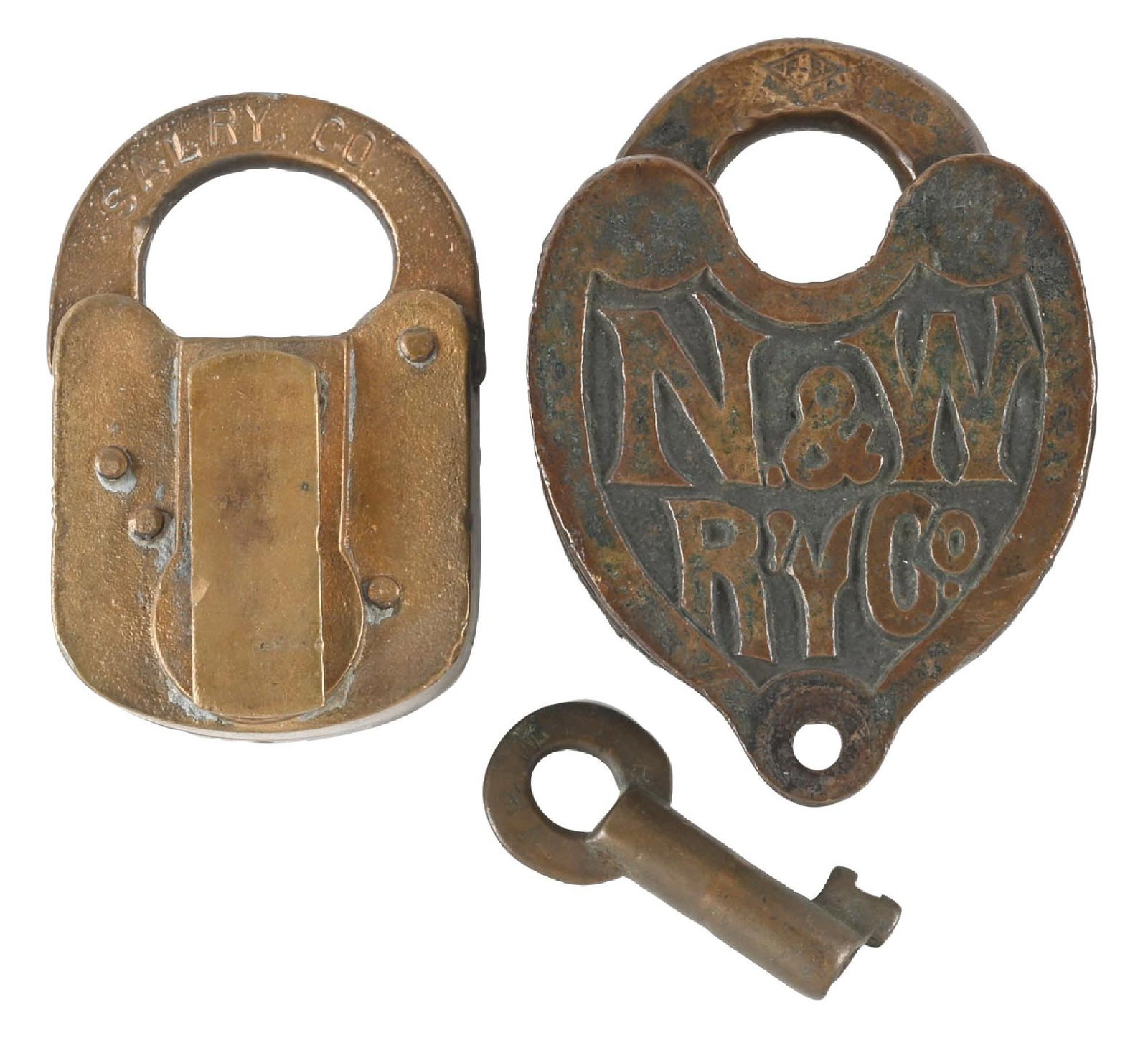 LOT OF 2: RAILROAD LOCKS (1 of 2)