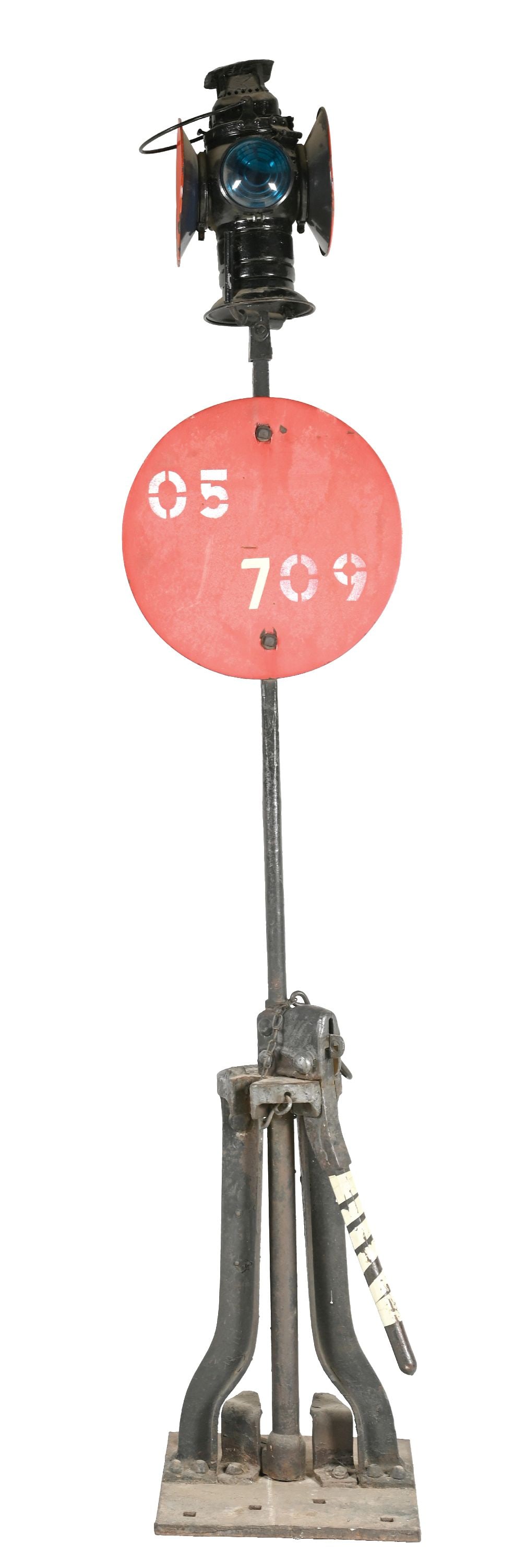 RAILROAD SWITCH STAND W/ LAMP (1 of 5)
