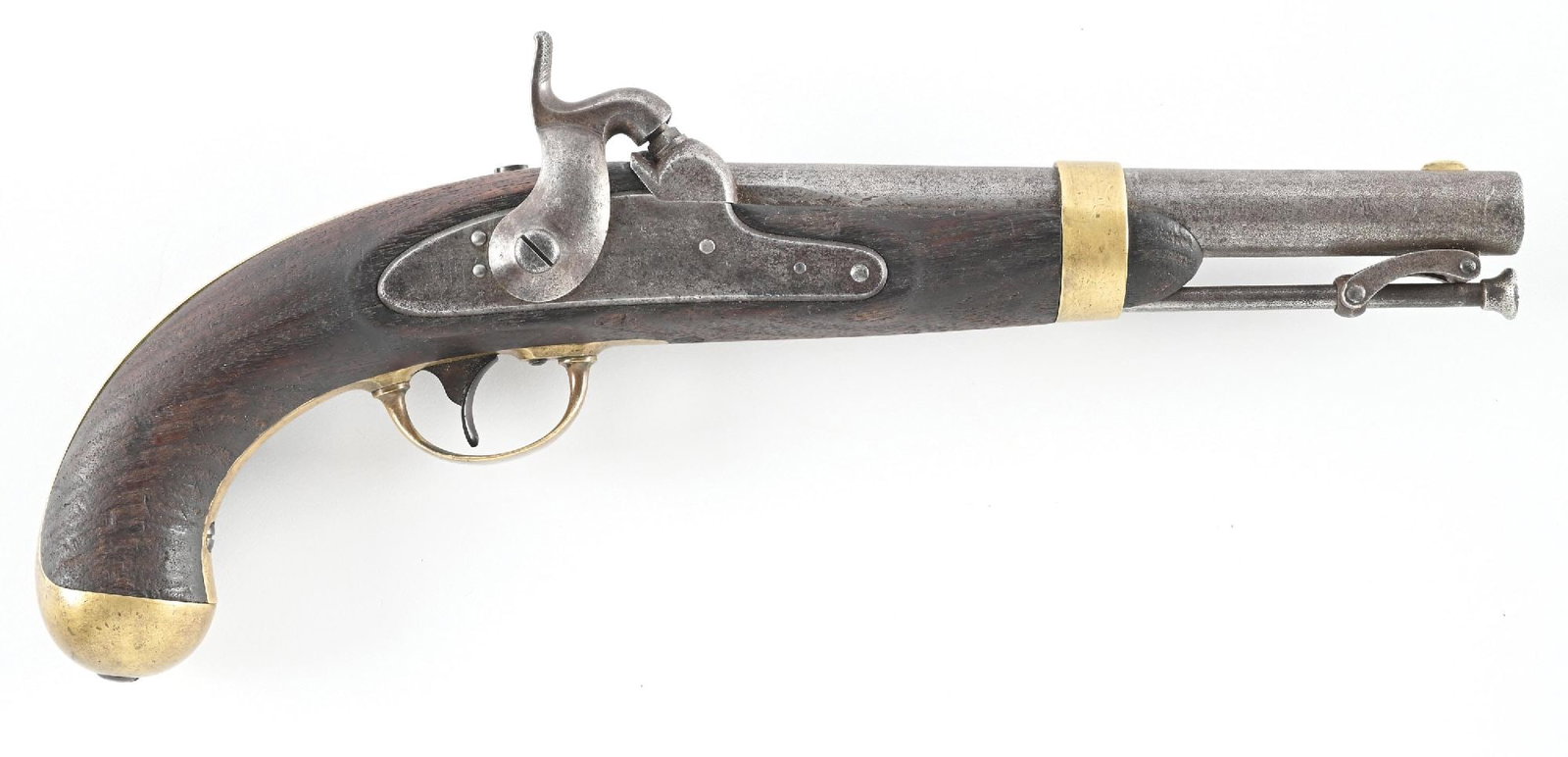 (A) US MODEL 1842 PERCUSSION PISTOL BY H. ASTON. (1 of 2)