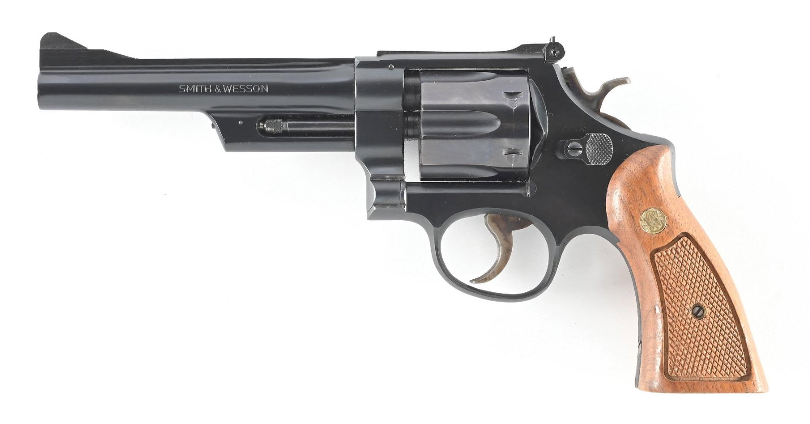 (M) SMITH & WESSON MODEL 28-2 HIGHWAY PATROLMAN .357 MAGNUM DOUBLE ACTION REVOLVER WITH BOX. (1 of 3)