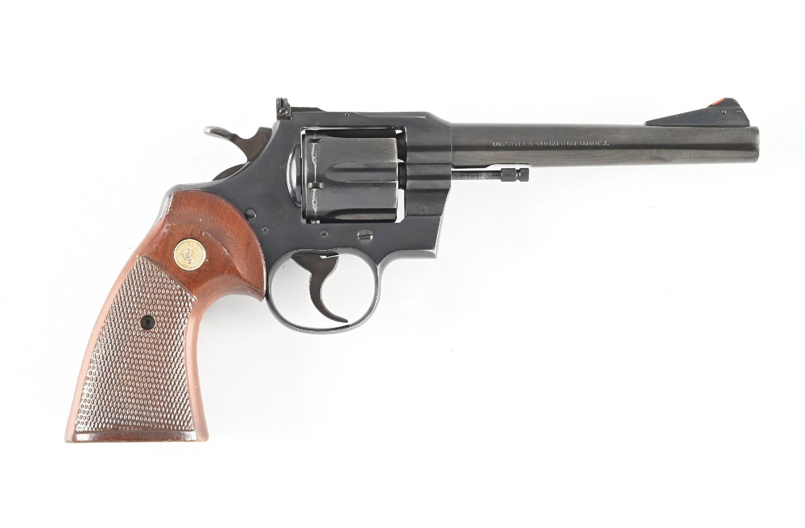 (C) COLT FIFTH ISSUE OFFICER'S MODEL MATCH .22 LR DOUBLE ACTION REVOLVER. (1 of 1)