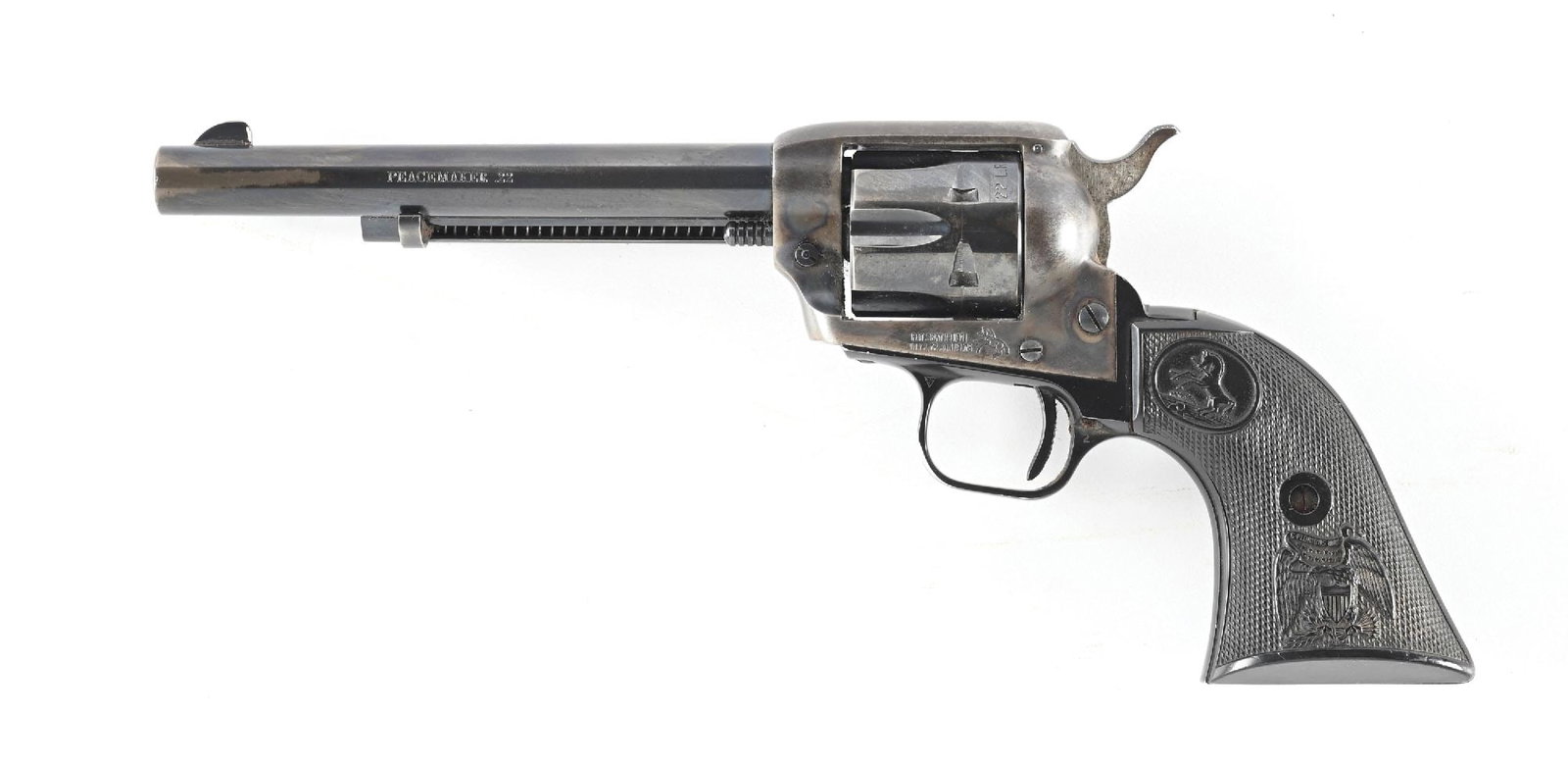 (C) COLT PEACEMAKER .22 LR SINGLE ACTION ARMY REVOLVER. (1 of 2)