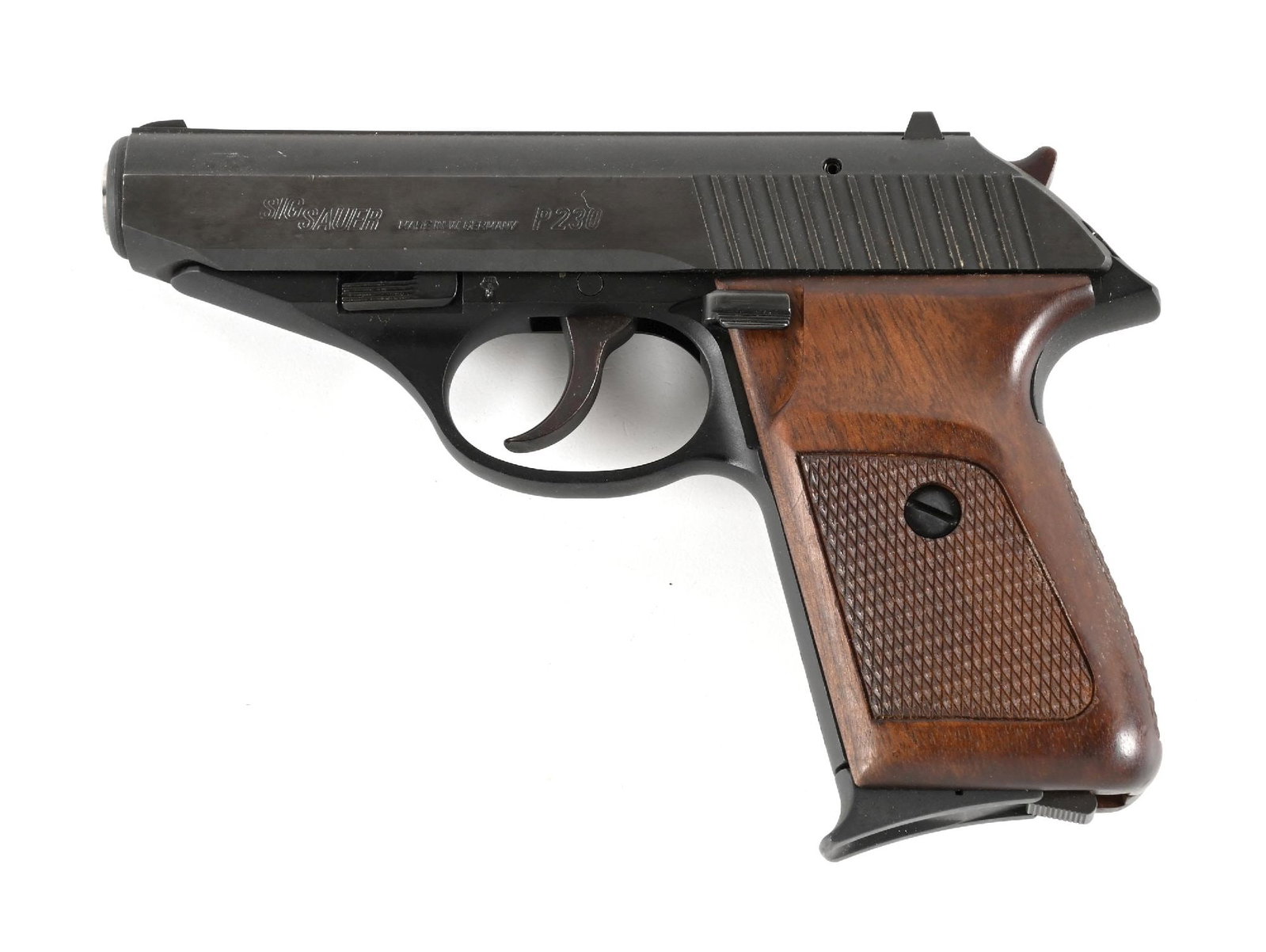 (M) WEST GERMAN SIG SAUER P230 SEMI-AUTOMATIC PISTOL WITH BOX. (1 of 3)