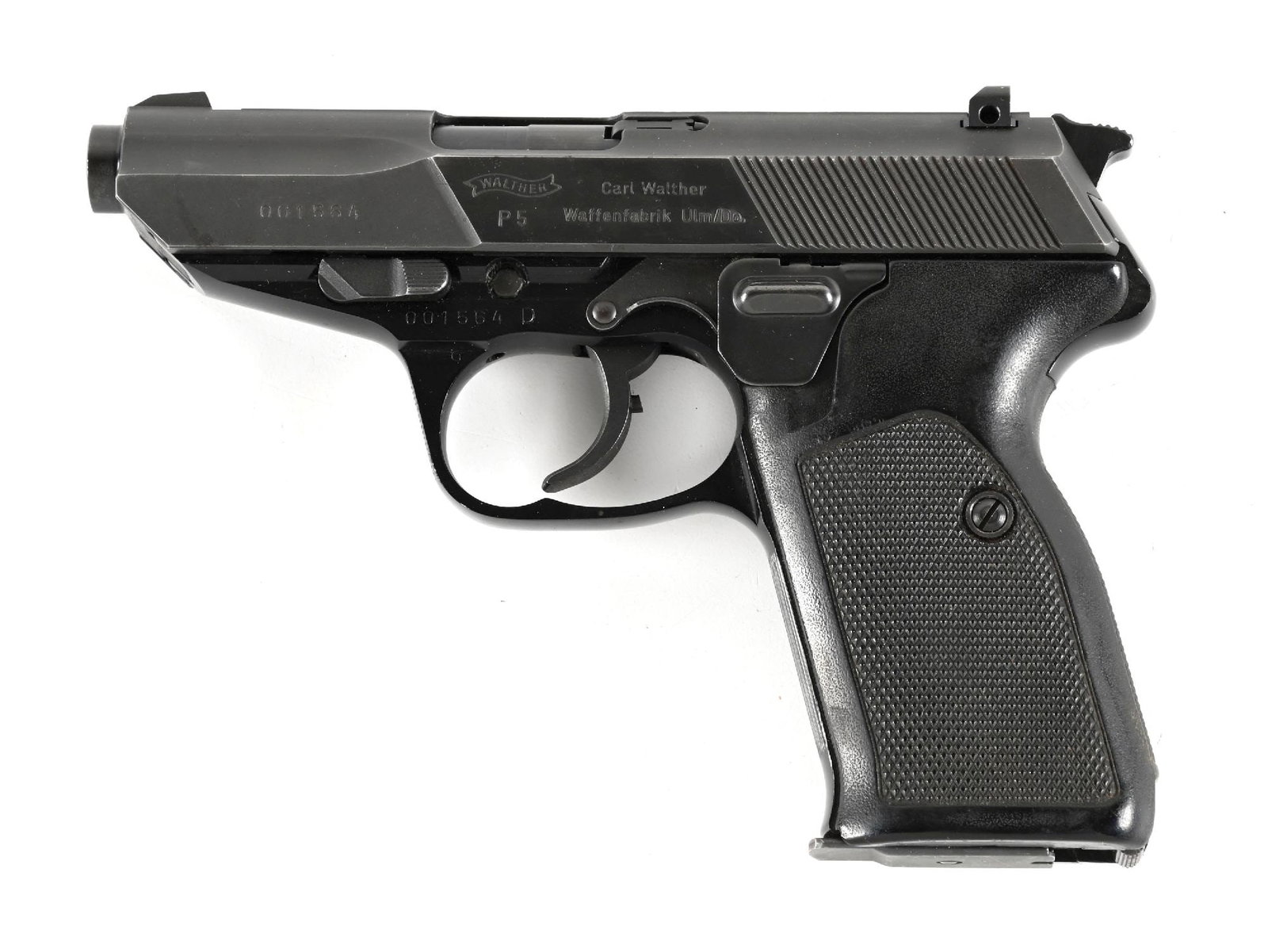 (M) WALTHER P5 SEMI-AUTOMATIC PISTOL WITH CASE. (1 of 3)