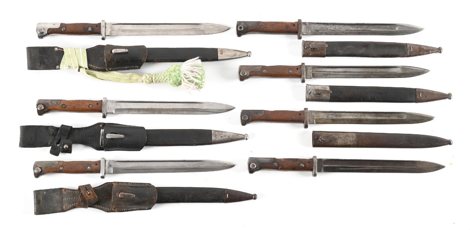 LOT OF 7: GERMAN FIRST PATTERN 84/98 BAYONETS. (1 of 1)