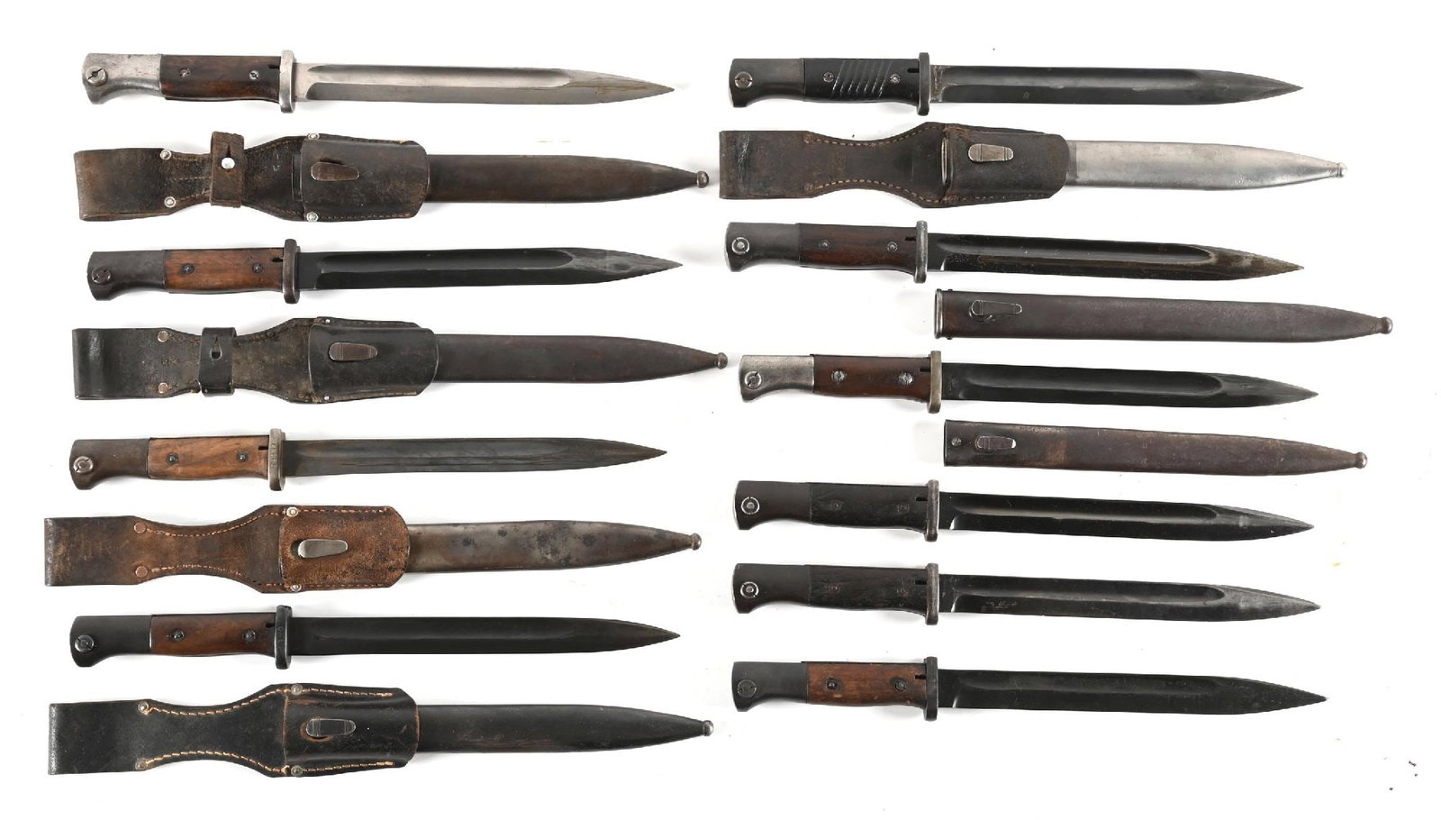 LOT OF 10: GERMAN 84/98 BAYONETS. (1 of 1)