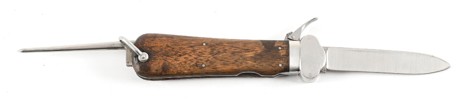 GERMAN WWII FIRST MODEL GRAVITY KNIFE BY SMF. - 2