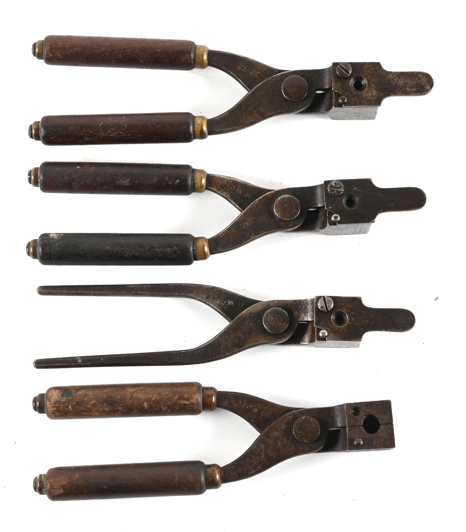 LOT OF (4) 19TH CENTURY WINCHESTER BULLET MOLDS. (1 of 2)