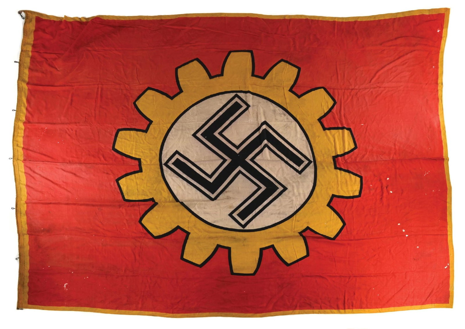 MASSIVE THIRD REICH DAF FACTORY BANNER. (1 of 1)
