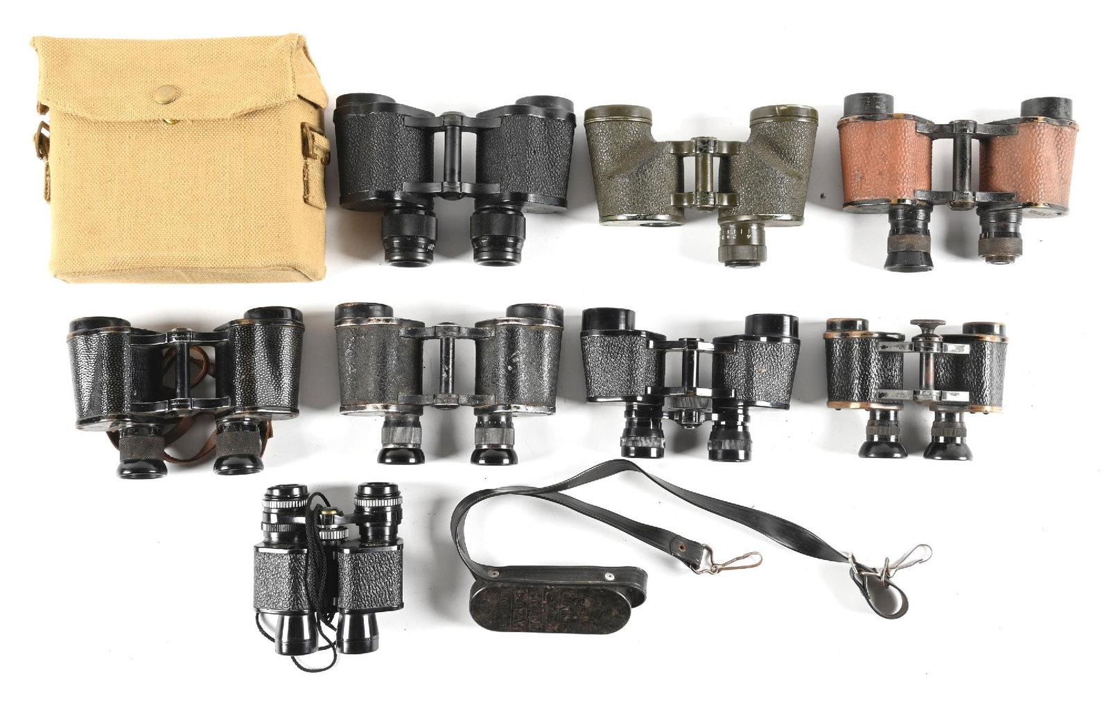 LOT OF 8: MISCELLANEOUS BINOCULARS. (1 of 1)