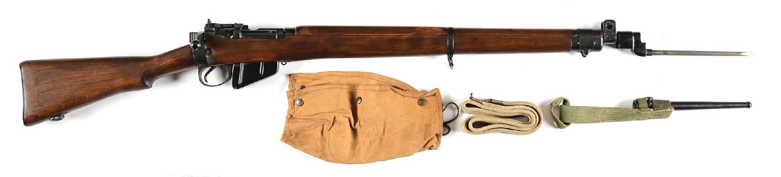 (C) BSA NO. 4 MK I BOLT ACTION RIFLE. (1 of 2)